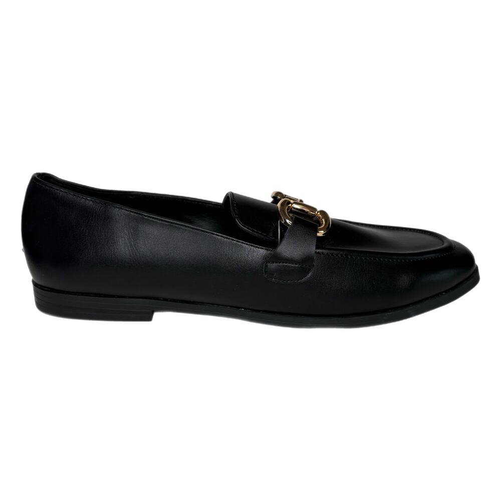 Esprit Black Gold Detail Loafers - Women's Size 8.5